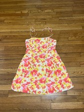Old Navy Floral Dress Spaghetti Strap Mini Women's Size Medium Summer Colorful