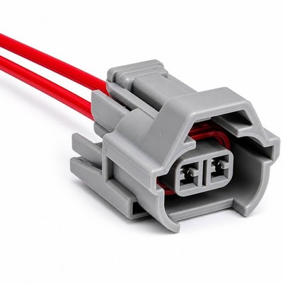 1 X NIPPON DENSO 2 PIN WITH CABLE FEMALE - FULE INJECTOR CONNECTORS