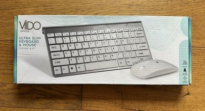 Ultra Slim Viido Tastatur und Maus für Mac & PC kabellos 
