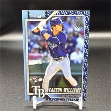 2026 Topps Series One Carson Williams Rookie #25 Tampa Bay Rays Team Border SP