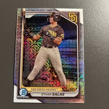 2024 Bowman Chrome Prospects Ethan Salas #BCP-102 Mega Mojo Image Variation SP
