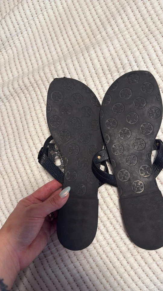 Molinero de cuero negro Tory Burch Foto 3 de 3