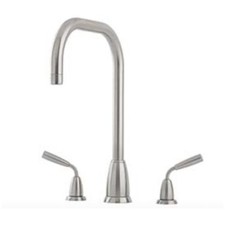 NEW Perrin & Rowe 4873BR Titan 3 hole POLISHED BRASS Kitchen Tap AX4431