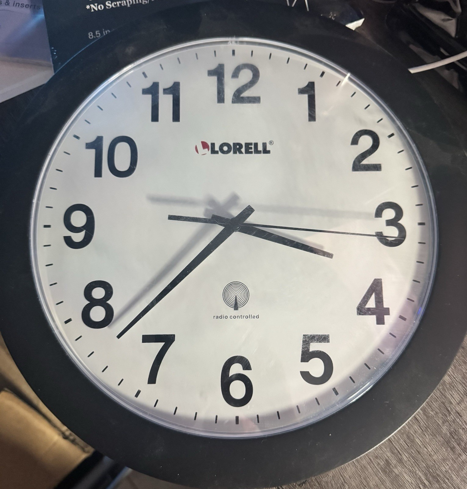 Lorell Radio Controlled Wall Clock - Analog - Quartz - Atomic (LLR60997)