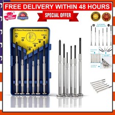Ergonomic 6-Piece Screwdriver Set for Watch  Jewelry Repairs - Chrome Vanadium