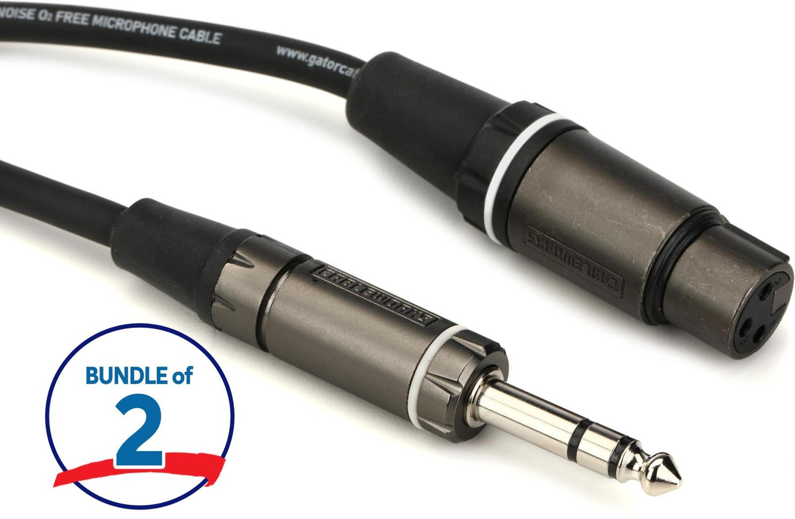 Кабель Gator Cableworks Composer серии XLR от розетки к разъему TRS - 20 футов 2 упаковки 10190₽