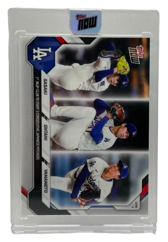 2026 Topps Now #42 Sasaki / Ohtani / Yamamoto Japanese Starting Pitchers Dodgers
