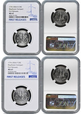 Juego de cuartos D/P 2026 25c Mayflower Compact NGC MS67 primeros lanzamientos #379