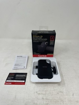 SanDisk 2TB NVMe Extreme Go Portable External SSD  USB 3.2 Gen 2 USB-C