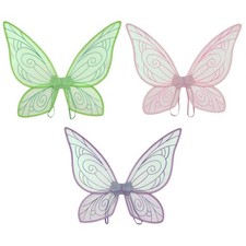 1Pc Kids Fairy Wing Butterfly Fairy Halloween Angel Sparkle Wings Dress Up Party