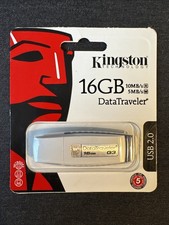 Kingston 16GB DataTraveler USB 2.0 Flash Drive New Sealed Package