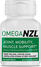 OmegaNZL Original Green Lipped Mussel Oil Omega-3 Joint  Muscle Relief 60 Caps