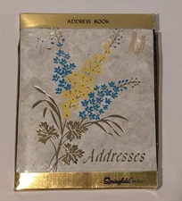 Vtg. Springfield NIB Address Phone Book Birthday Anniversaries Xmas Card Lists