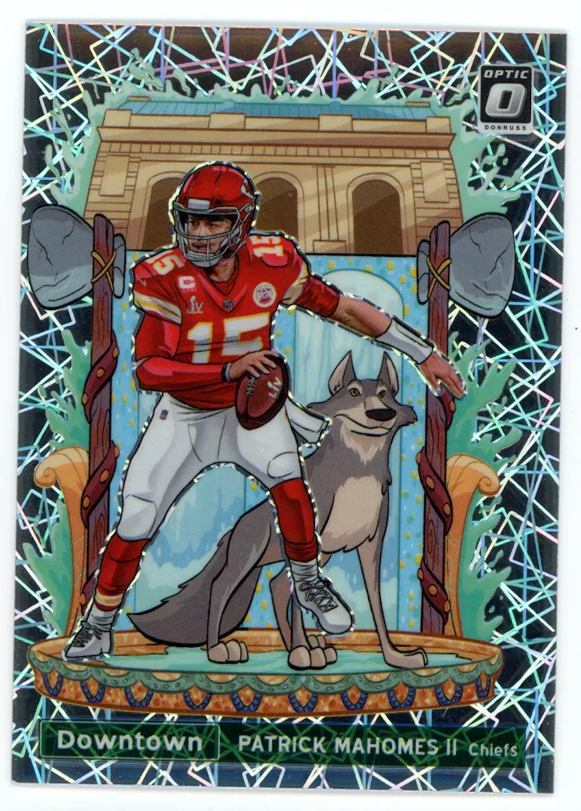 PATRICK MAHOMES II 2021 Panini Donruss Optic Downtown Case Hit SSP #DT-25 Chiefs