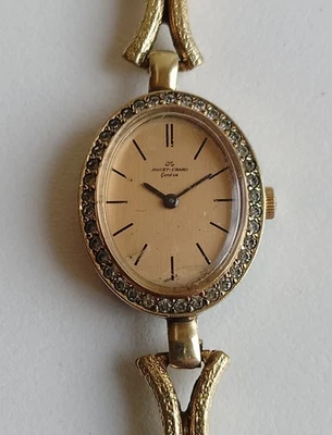 Jaquet Girard Geneve Damenuhr Vintage Vergoldet mit Steinen Besetzt Handaufzug 6 - Bild 1 von 4