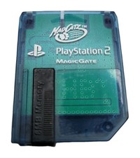 Mad Catz Sony Playstation 2 PS2 8MB Magic Gate Memory Card Blue - Look