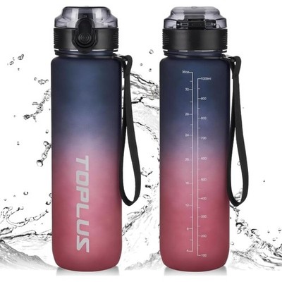Trinkflasche 1l, 100% BPA-frei, Wassweflasche mit Filter, Trinkflasche Sport,...