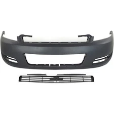 89025047, 10333709 New Set of 2 Bumper Covers Fascias Front for Chevy Pair P