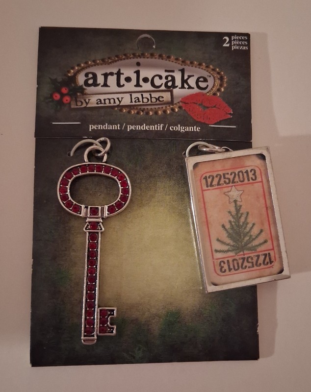 Art I Cake by Amy Labbe Key Tree Charm Pendant Christmas Holiday New 2013