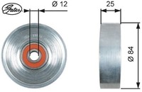 Gates T39178 Spannrolle FüR Keilrippenriemen Spannrolle FüR Keilriemen