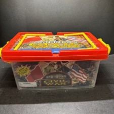 American Civil War Playset In Carrying Case Soldiers Horses Hingfat Toys