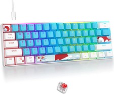 60 Percent Keyboard Mechanical, Gaming Keyboard 60 Percent, RGB Backli