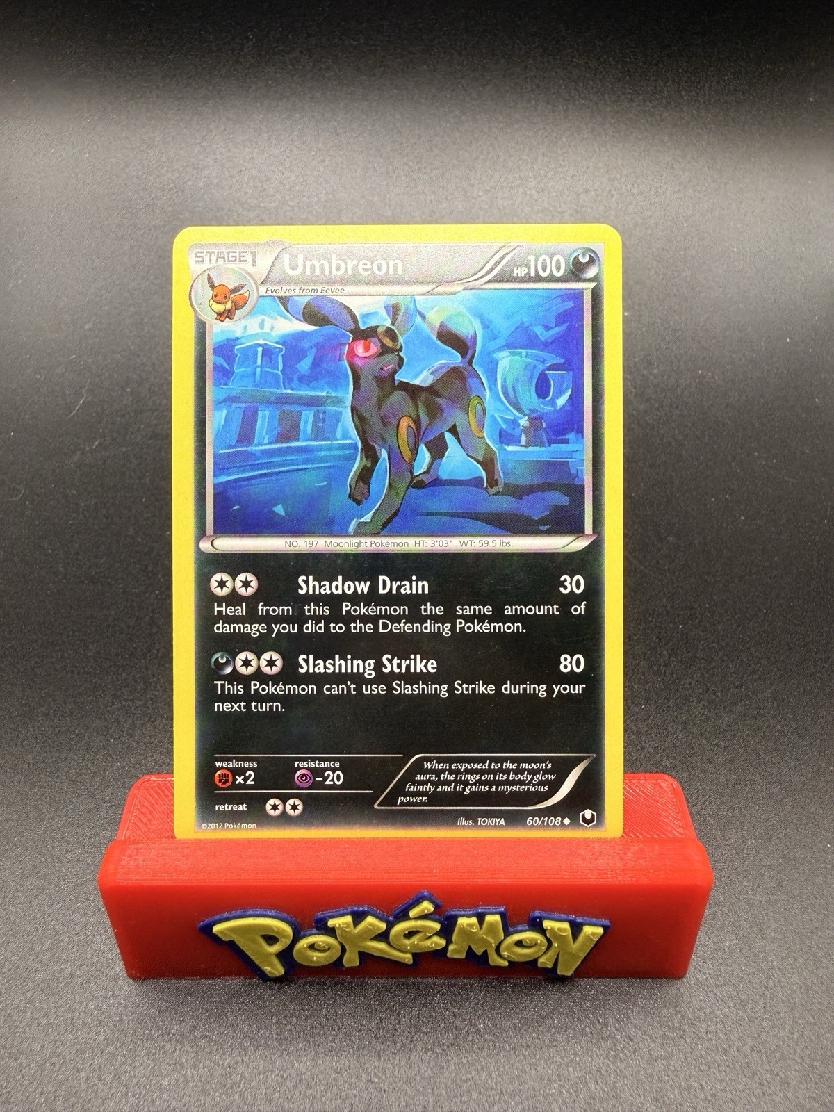 Umbreon 60/108 Dark Explorers Regular NM Pokemon Card Non Holo