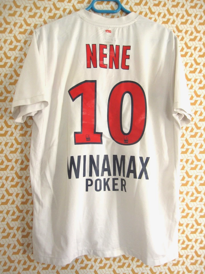 Maillot PSG Paris Saint Germain 2011 2012 Fly Emirates Nene #10 Nike vintage - L - Photo 3/4