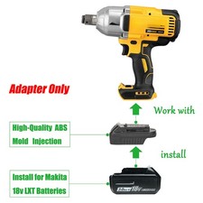 1 Adapter for Makita 18V LXT Slider Battery to for Dewalt 20V Tools