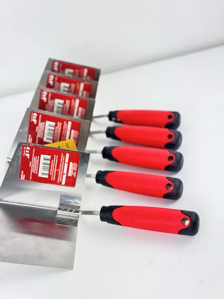 Lote de 5 paletas de esquina para paneles de yeso y agarre suave interior. 4" X 5" NUEVO Foto 2 de 4