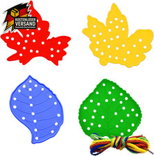 Fädelspiel Für 2-5 Jahre Olds, 4-Pcs Kleinkind Faden Spielzeug Nette Und Helle B