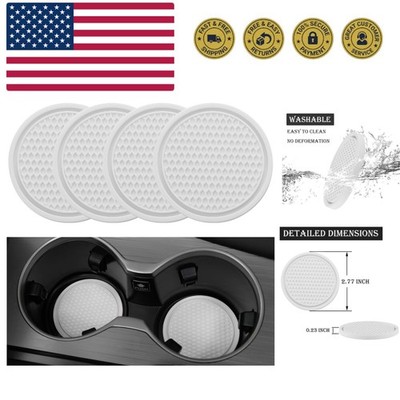 Car Cup Coaster, 4PCS Universal Non-Slip Cup Holders Embedded in Ornaments Co...