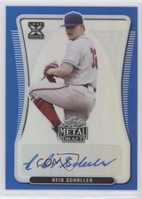 2020 Leaf Metal Draft Blue Rainbow 22/35 Reid Schaller #BA-RS1 Auto g2u