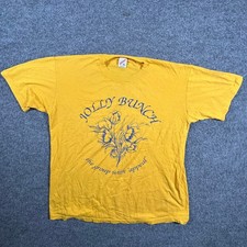 Jerzees T-Shirt Mens Size XL Yellow Vintage Jolly Bunch Graphic Made in USA
