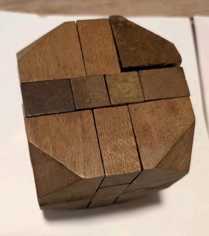 Mid-Century Modern Japanese Wood Kumiki Puzzles Made In Japan (Lot Of 3) - Image 2 of 4