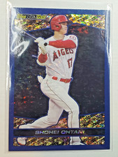 Shohei Ohtani 2021 Topps Update Topps Black Gold Blue Holo Parallel BG-13 Angels