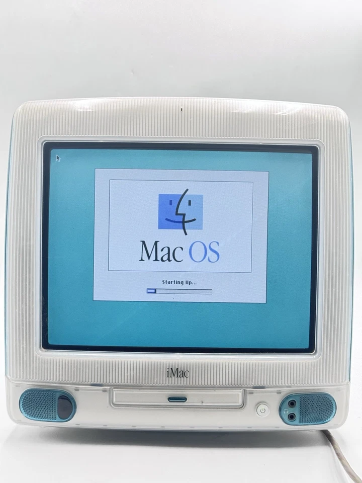 Apple iMac G3 Blueberry Blue 1998 Computer Working - Image 2 of 4