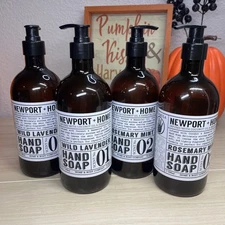 Newport Home Hand Soap, Wild Lavender and Rosemary Mint, 21.5 fl oz, Set of 4...