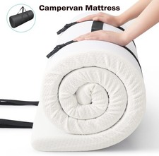 Campervan Mattress Topper Memory Foam + Storage Bag Set, RIB Bed, Rock n Roll