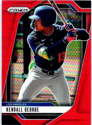 2025 Panini Prizm #298 Kendall George Red Prizms #/299