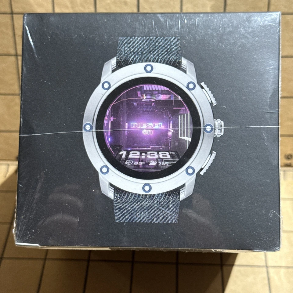 New Diesel Axial Blue Demin Men's Smartwatch DZT2015 SEALED! - Image 4 of 4