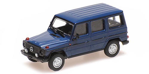 Minichamps 1:87 870038002 MERCEDES-BENZ 230G (W460) 1980 Blue Neu Ovp-image