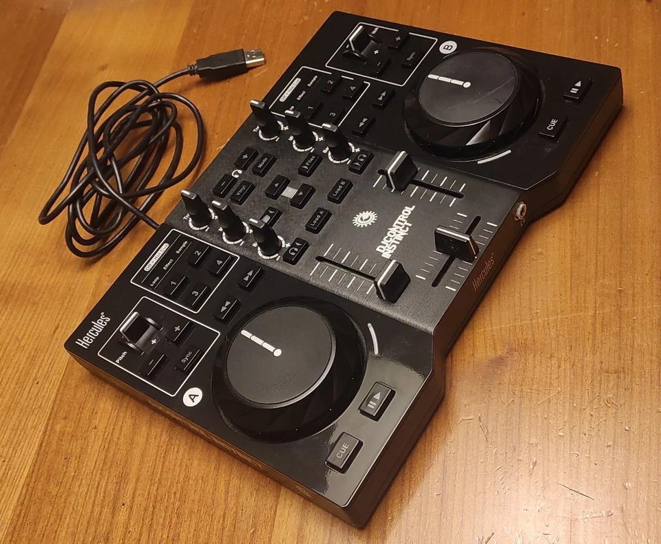 Hercules DJControl Instinct Console Deejay Mac Pc DJ Control Mixer Virtualdj  - Immagine 3 di 4