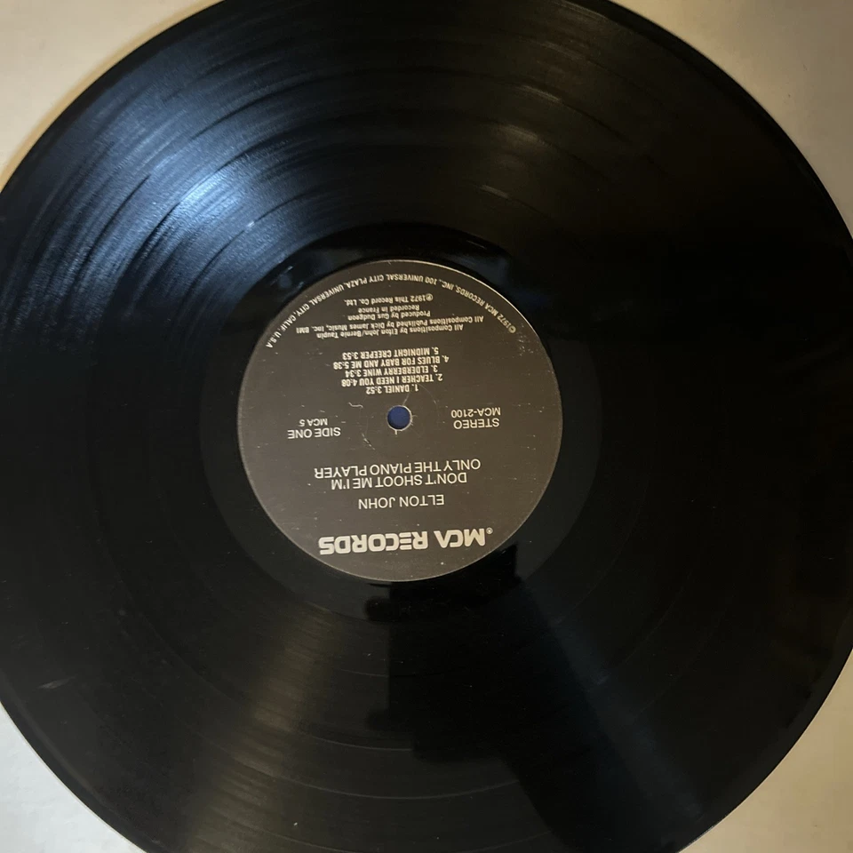 Elton John Don't Shoot Me I'm Only Piano Player Original Vinyl MCA -2100 1973 VG - Image 2 of 3