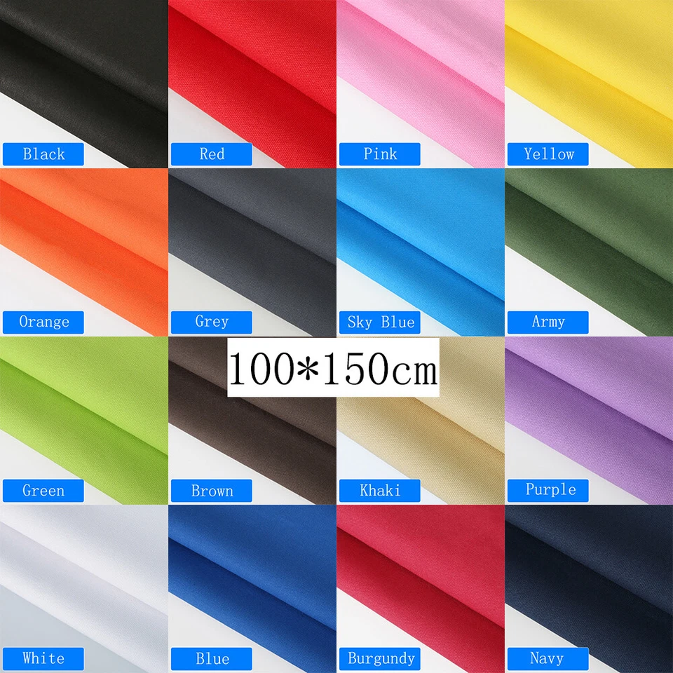 Cotton Fabric Curtain Lining Furniture Cover Tablecloth Crease Resistant - Image 2 of 4