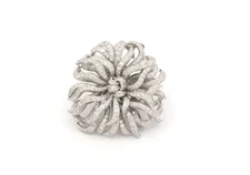 Harry Winston Platinum Diamond Flower Brooch
