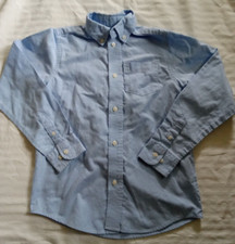 Chaps Long Sleeve Button Down Dress Shirt Boys Size 7 Blue