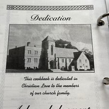 VTG  Chalmers Indiana Church cookbook dessert hot dish casserole cookie pie cake