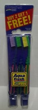 Vintage, New AQUAFRESH Flex Kids 3 Toothbrushes in pack Girls Boys Special Value
