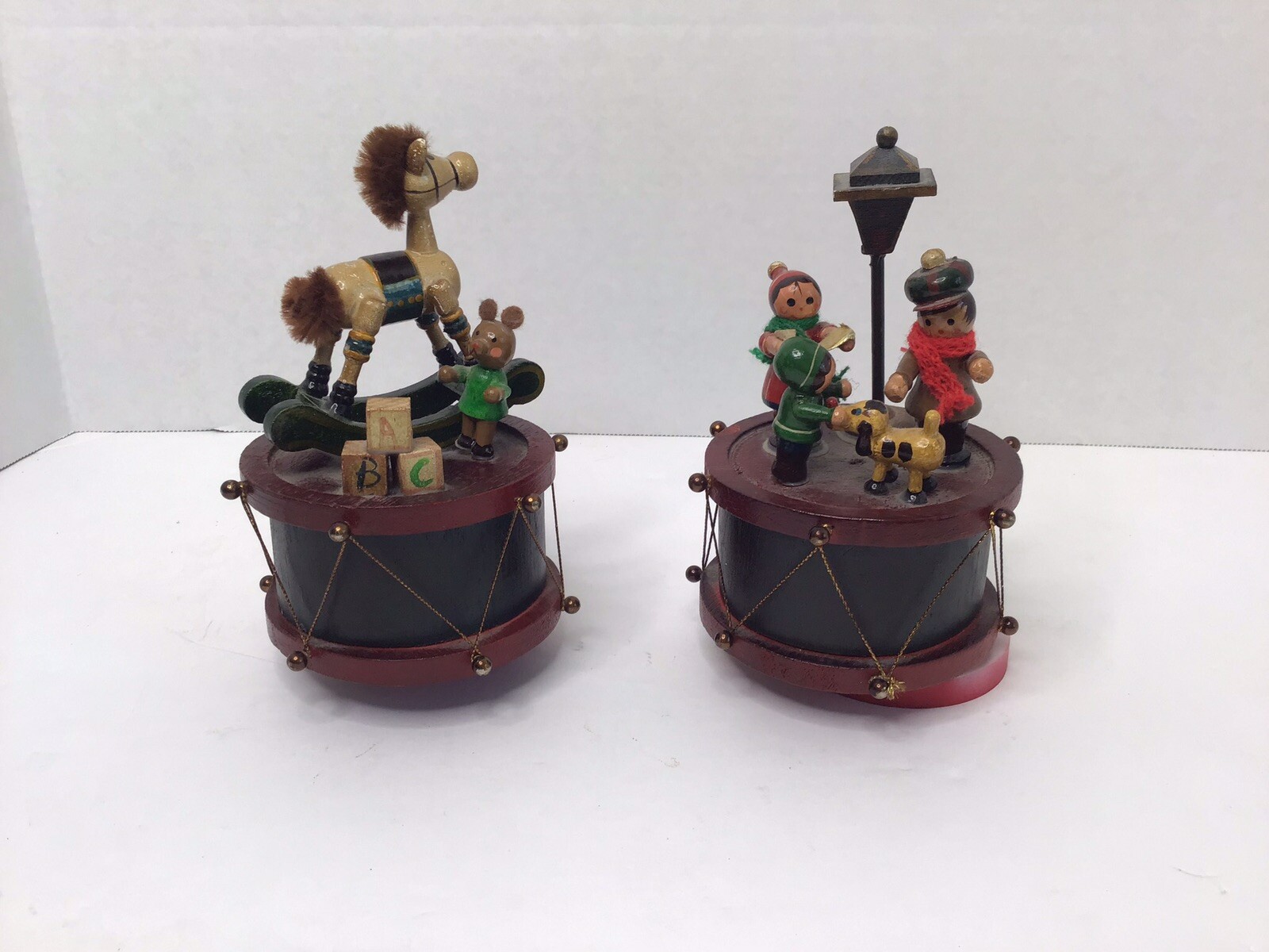 WOODEN TOYLAND Music Box Christmas Wooden Music Box Lot Of 2 eBay